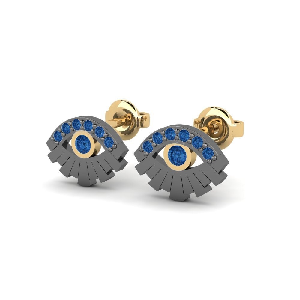 Dark Blue Zirconia Women's Earring Panginten