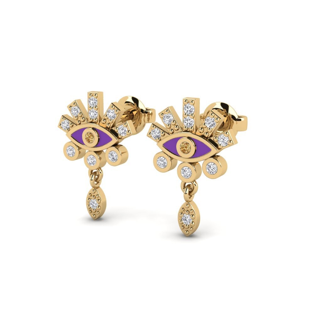 Brown Diamond Women's Earring Patara - A
