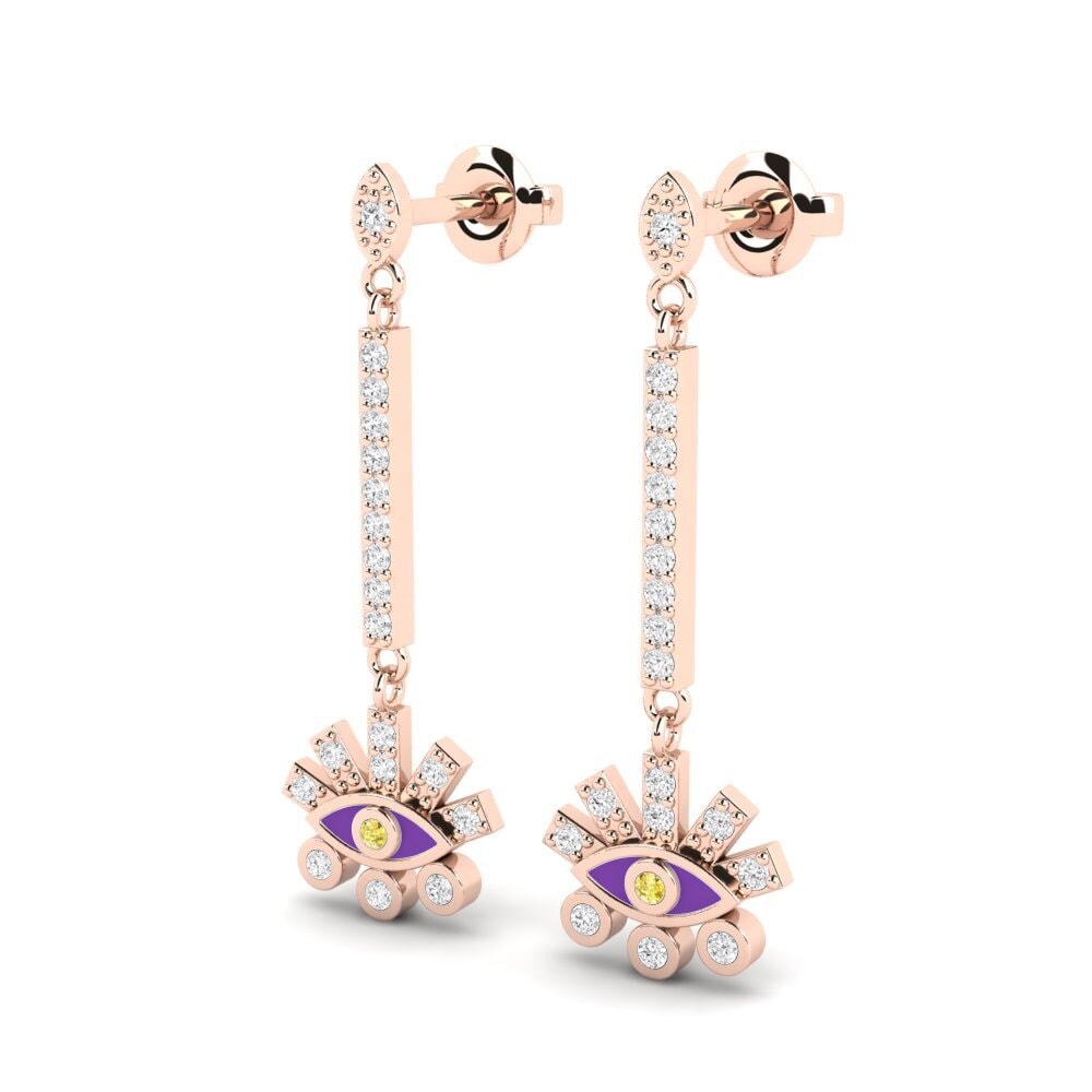 14ct Rose Gold Women's Earring Patara - B