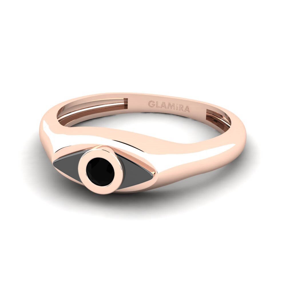 Schwarzer Diamant Ring Poeta
