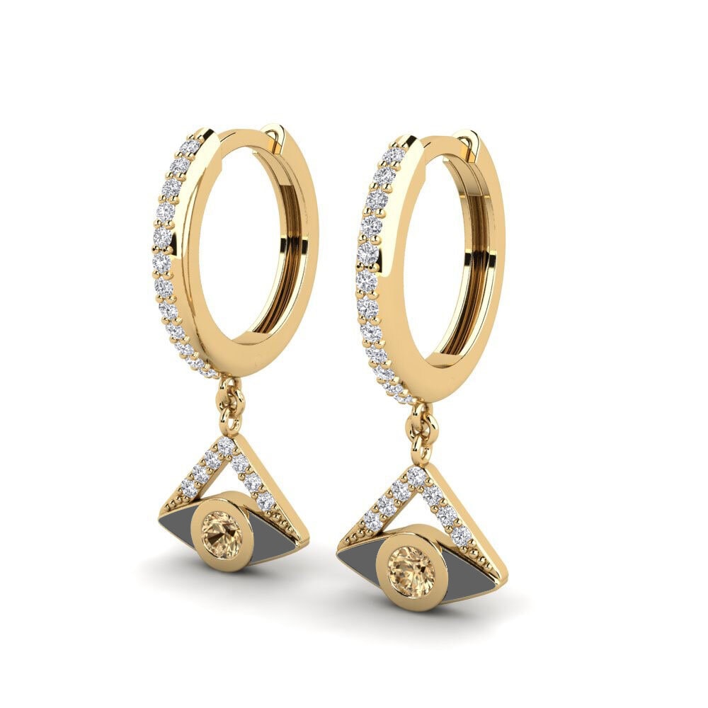 Brown Diamond Women's Earring Primavera