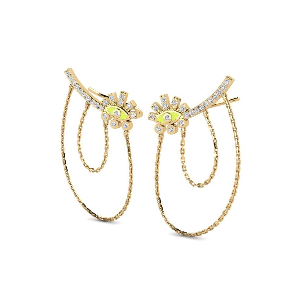 Diamante Pendiente de mujer Qumenu