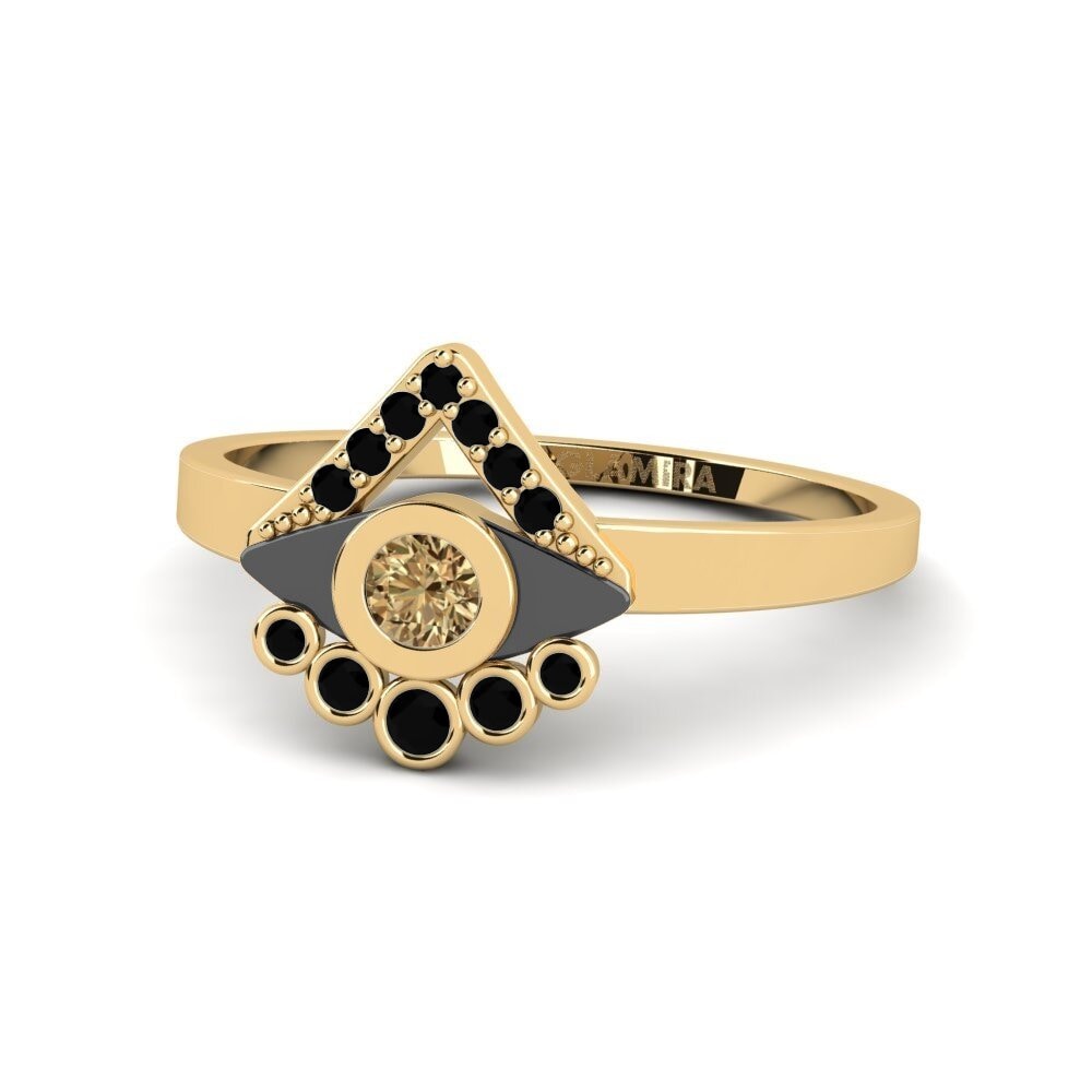 Diamante café Anillo Rozalive