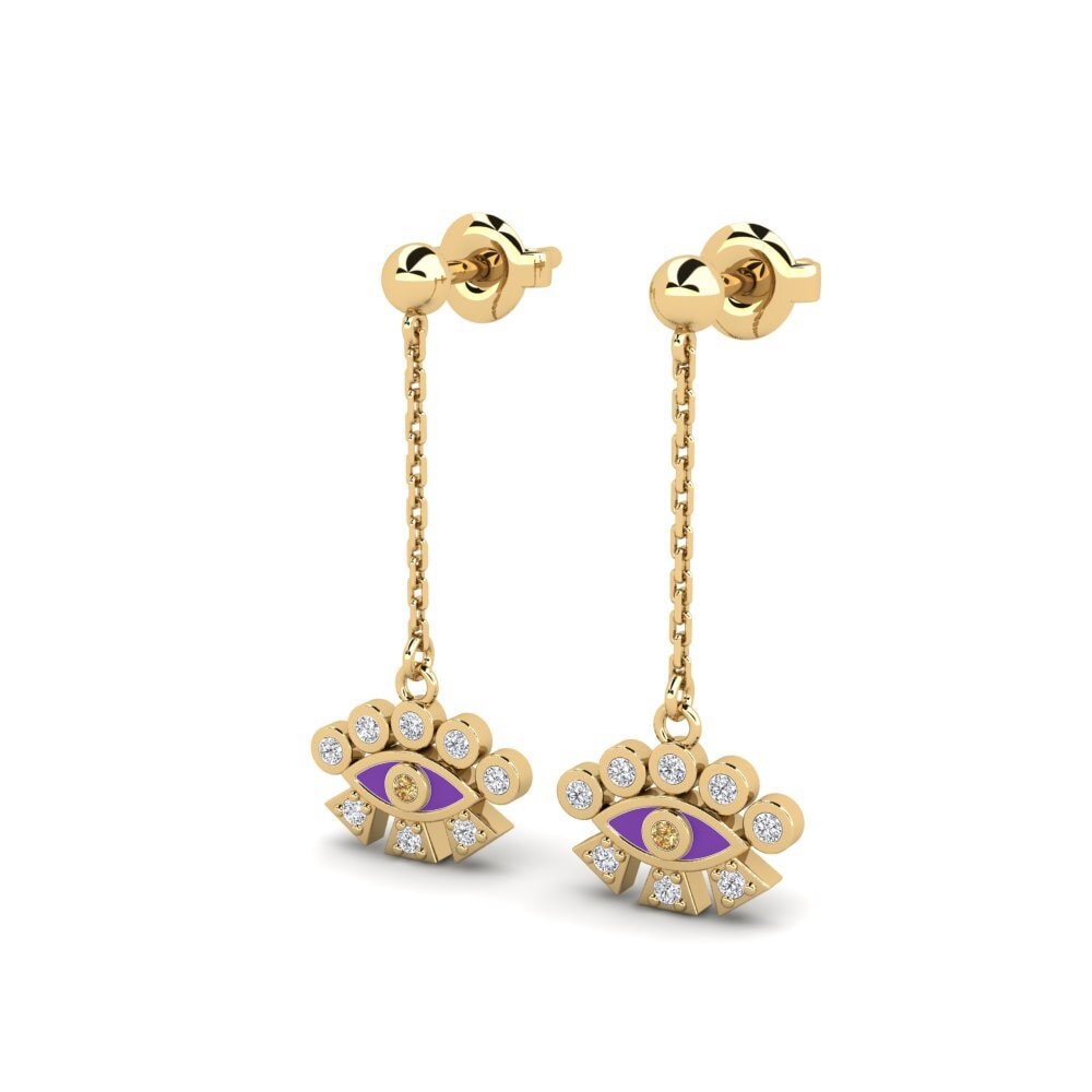 Brown Diamond Women's Earring Sarissa