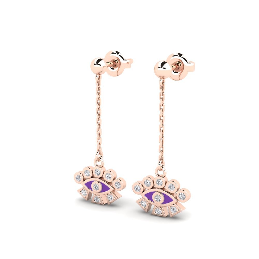 14ct Rose Gold Women's Earring Sarissa