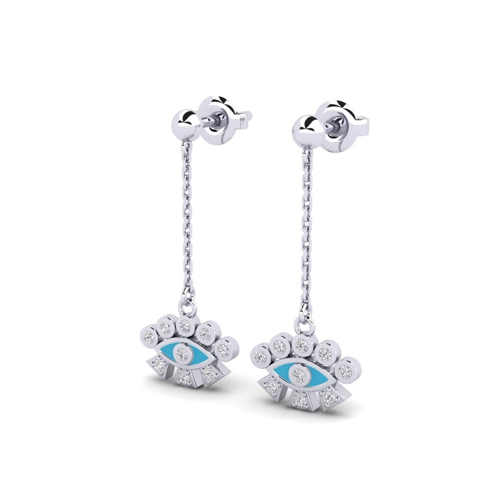 18K White Gold Earring Sarissa