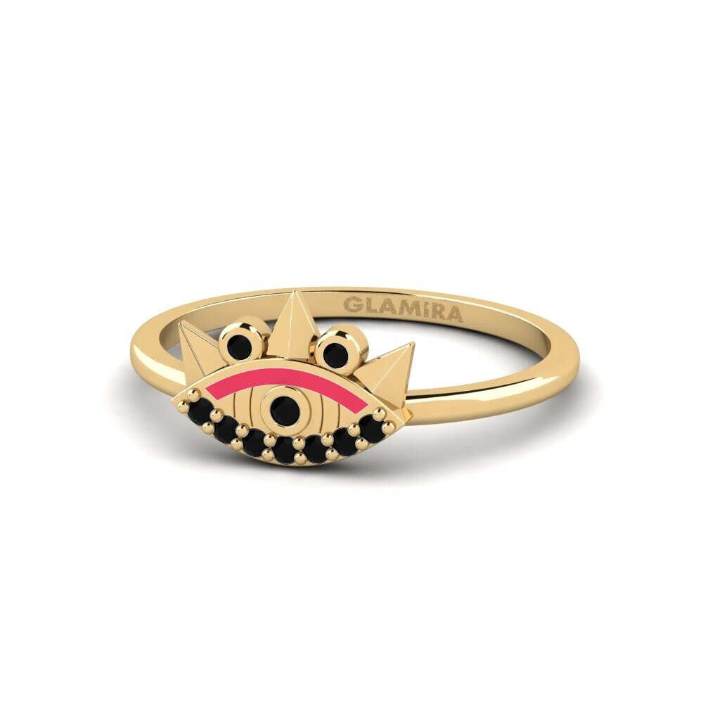 Schwarzer Saphir Ring Sciath