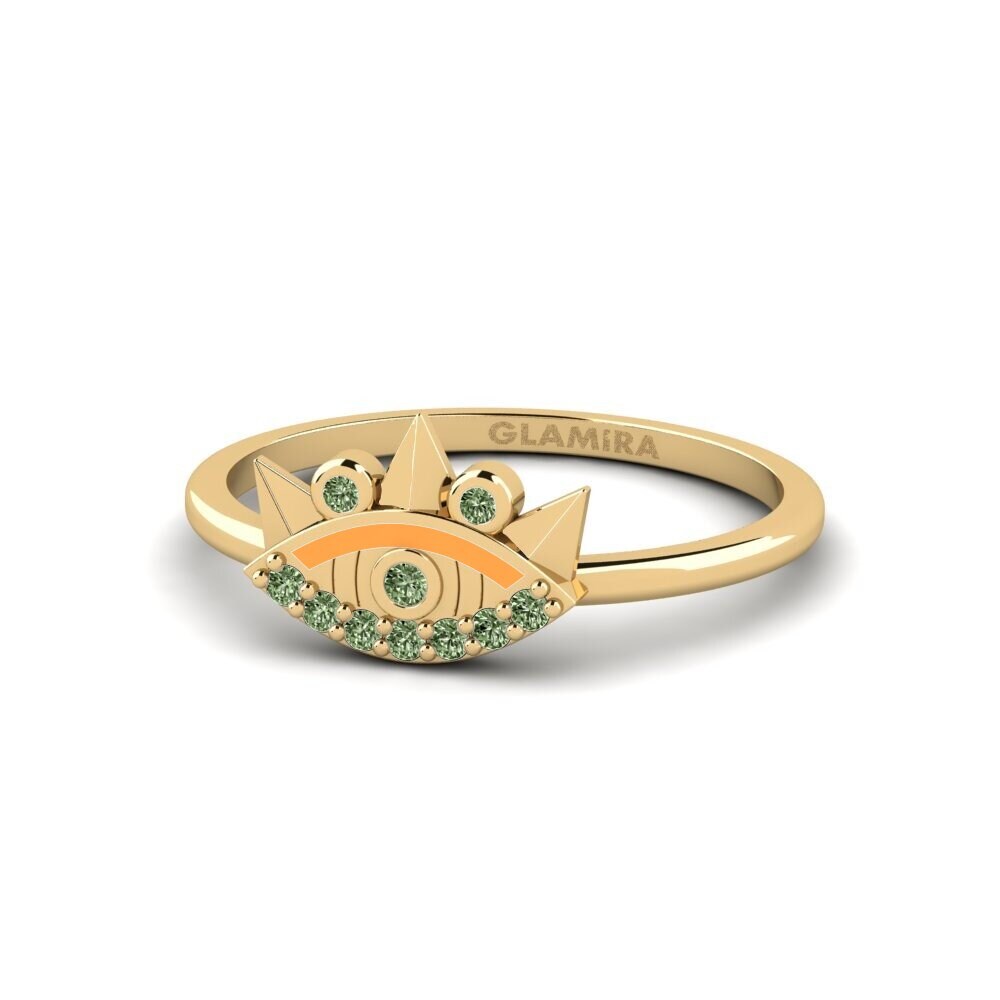 Grüner Diamant Ring Sciath