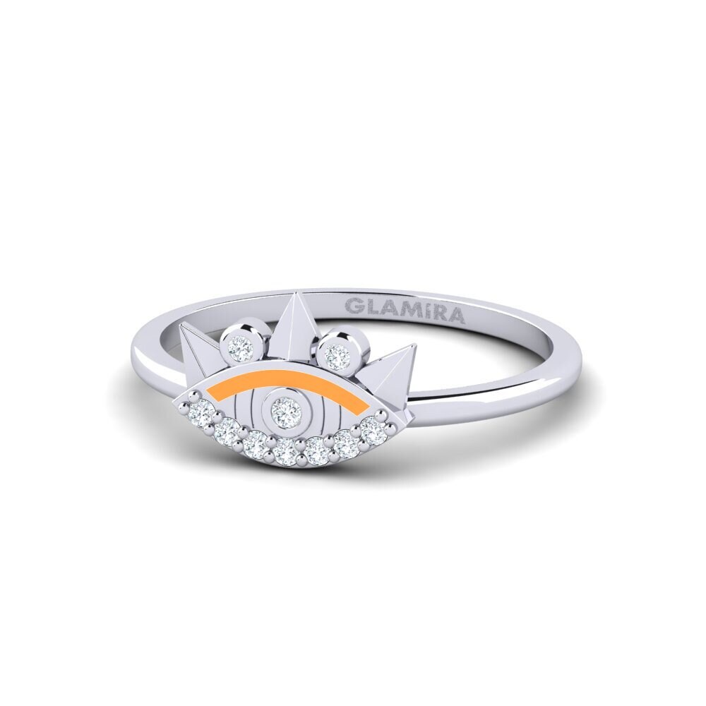 Weiß-Silber Ring Sciath