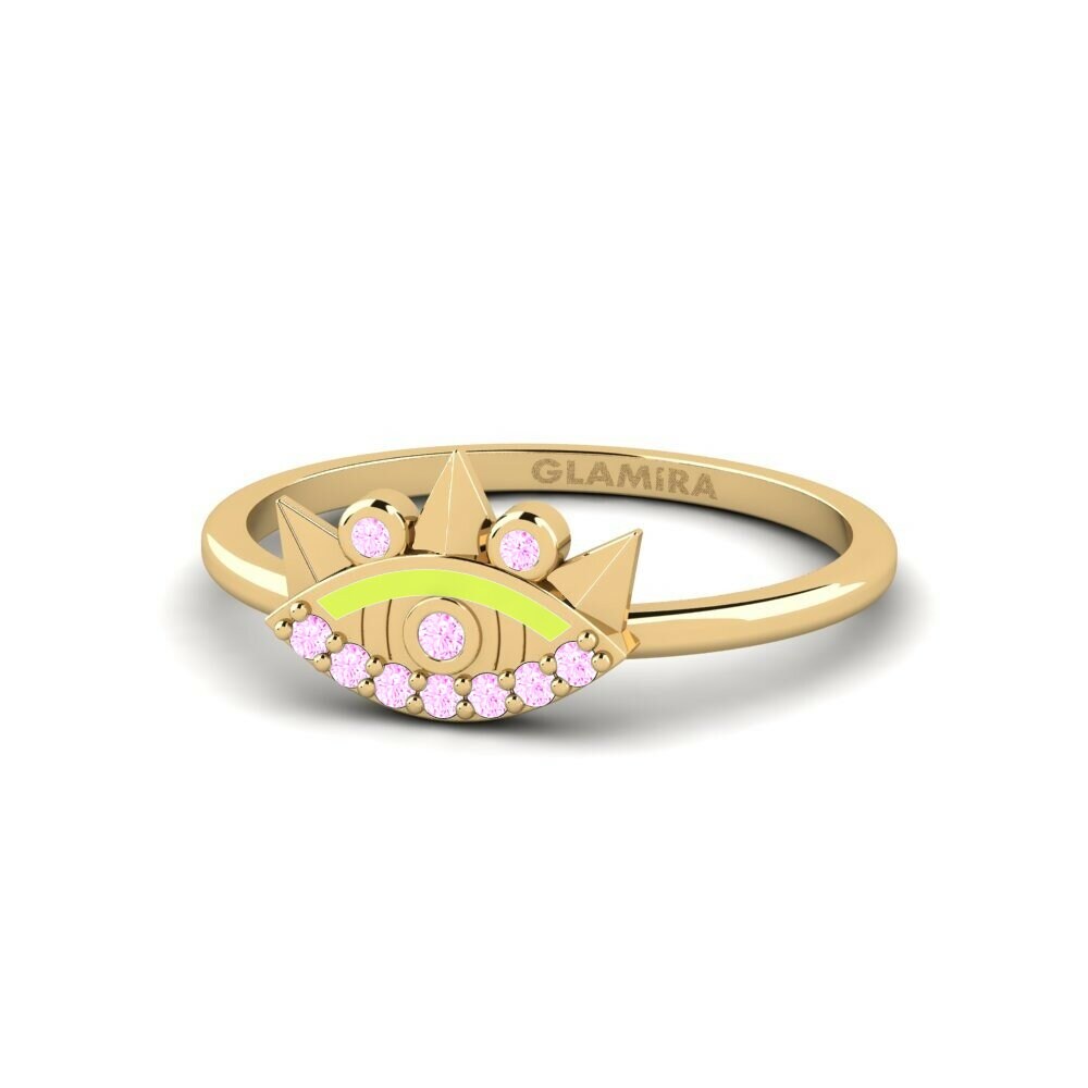 Saphir Rose Bague Sciath