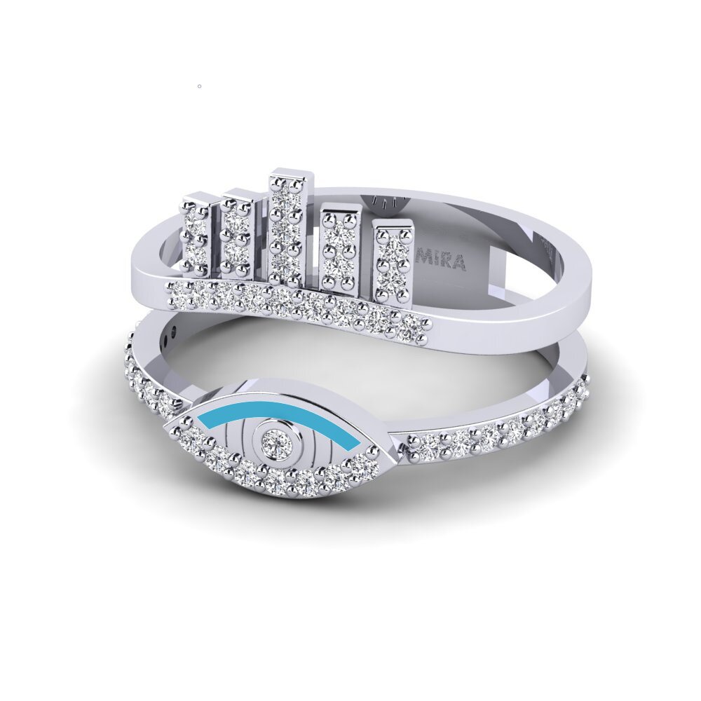 Weißgold 375 Ring Skjold