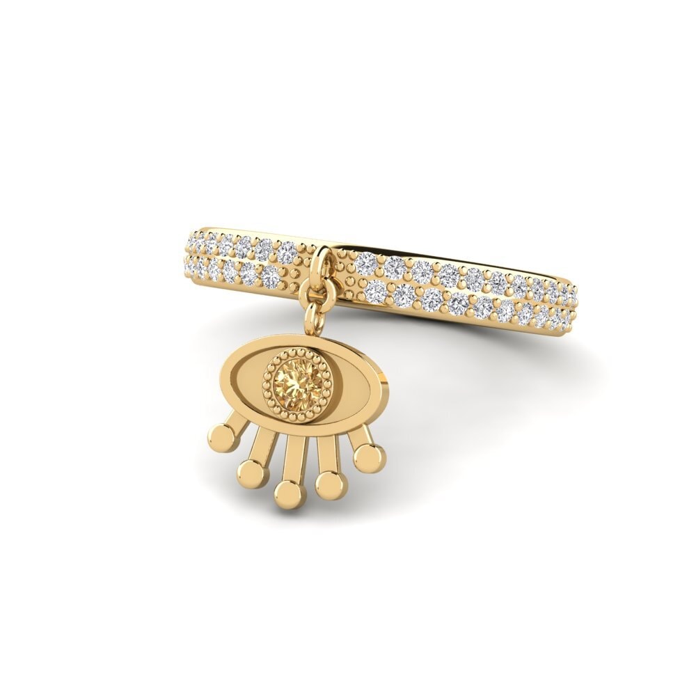 Diamante café Anillo Socker