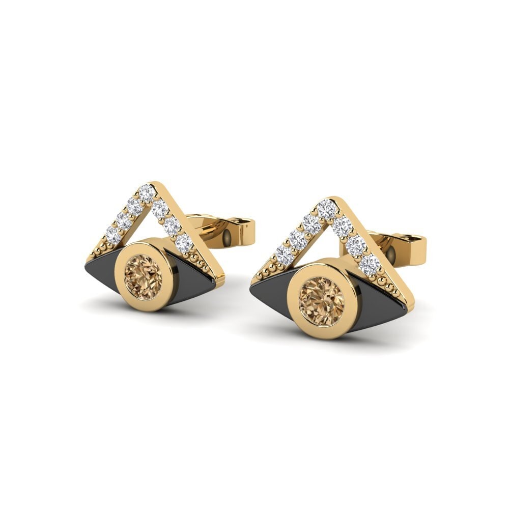 Brown Diamond Women's Earring Stray