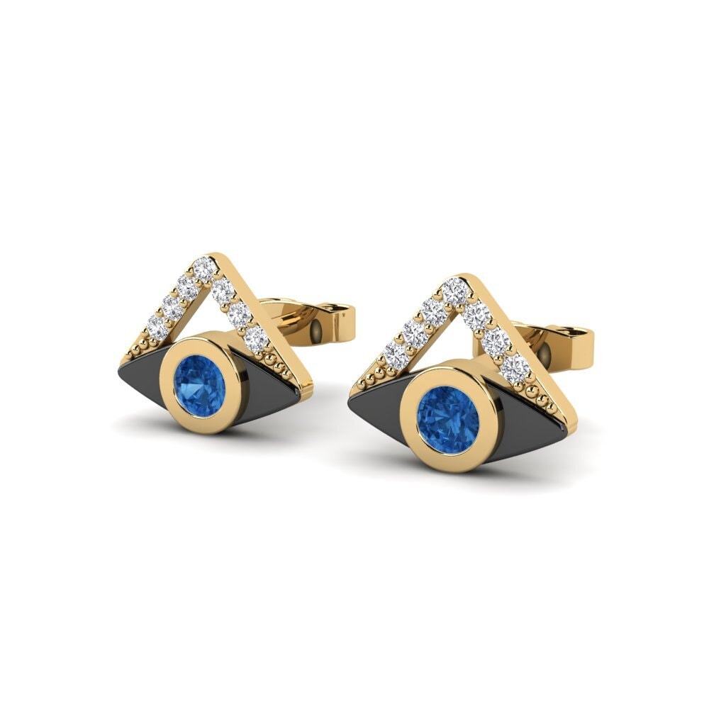 Dark Blue Zirconia Women's Earring Stray