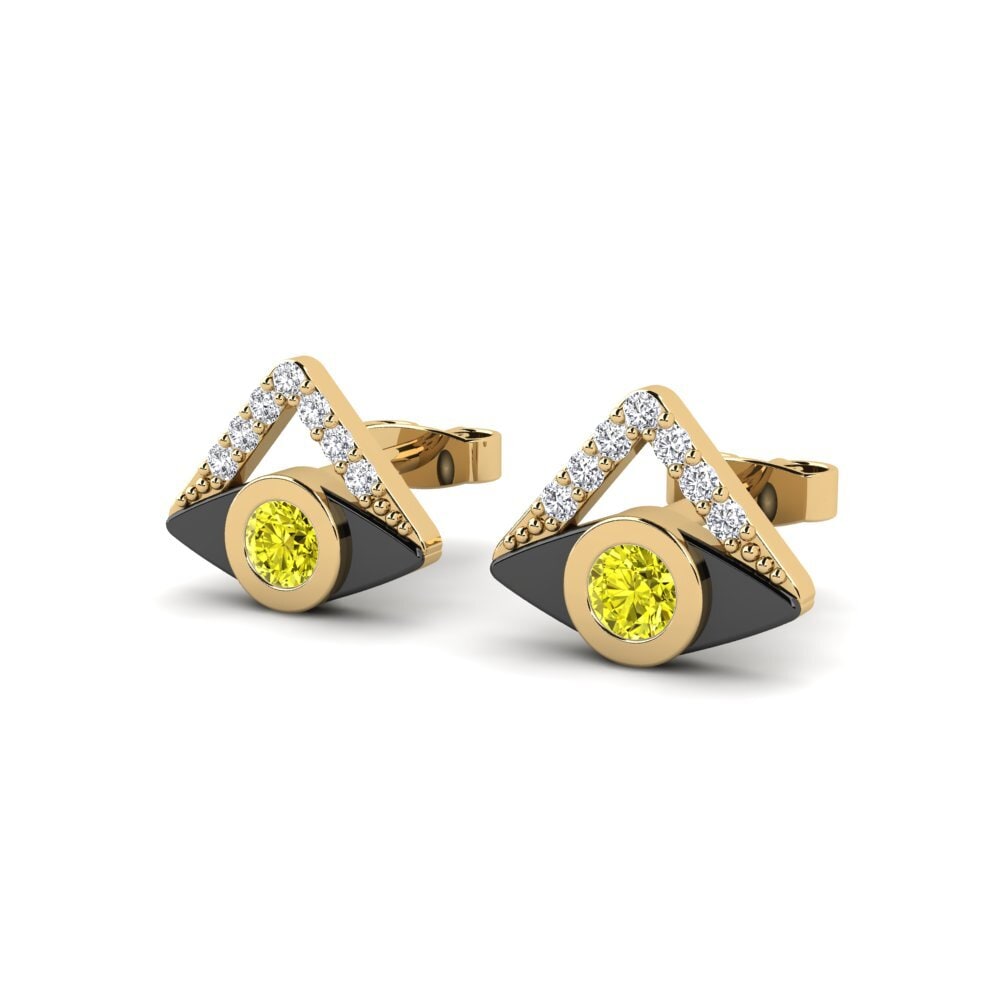 Yellow Diamond Women's Earring Stray