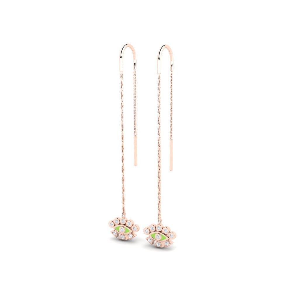 14ct Rose Gold Women's Earring Syedra