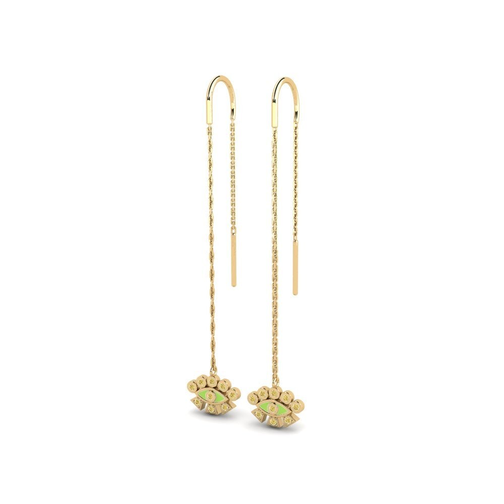 Yellow Diamond Women's Earring Syedra