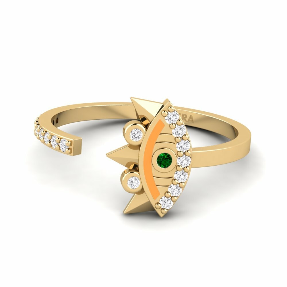 Bagues de fiançailles Zircone Vert Evil Eye