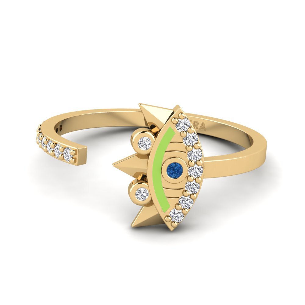 Dunkelblauer Zirkonia Ring Talita