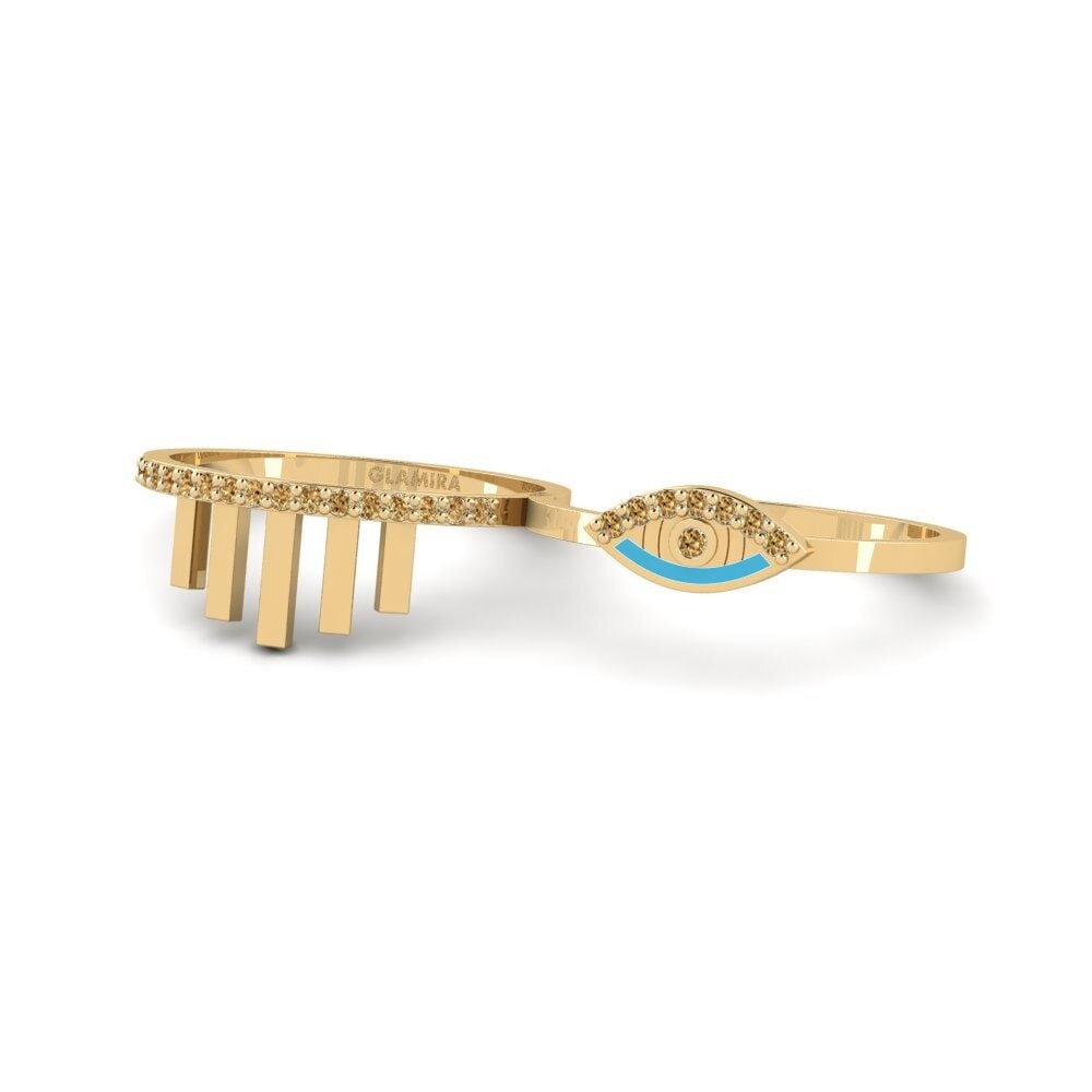 Diamante café Anillo Tameng