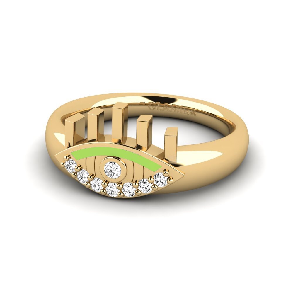 Moissanit Pinker Ring Taming