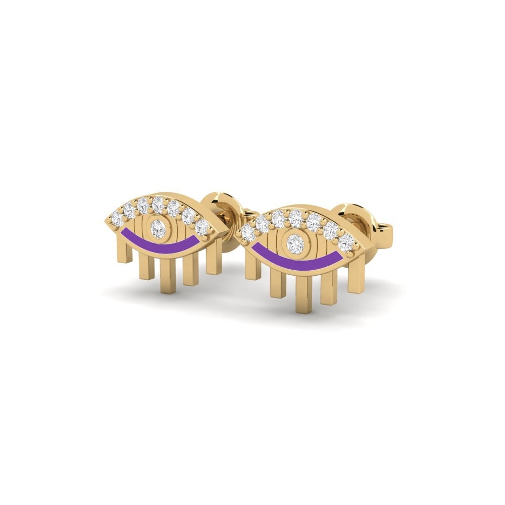 Saphir Blanc Boucle d'oreille femme Tarcza