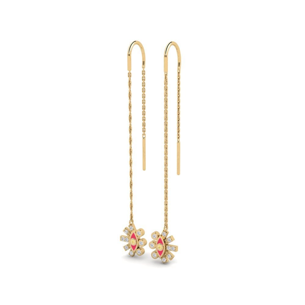 Yellow Diamond Women's Earring Termera