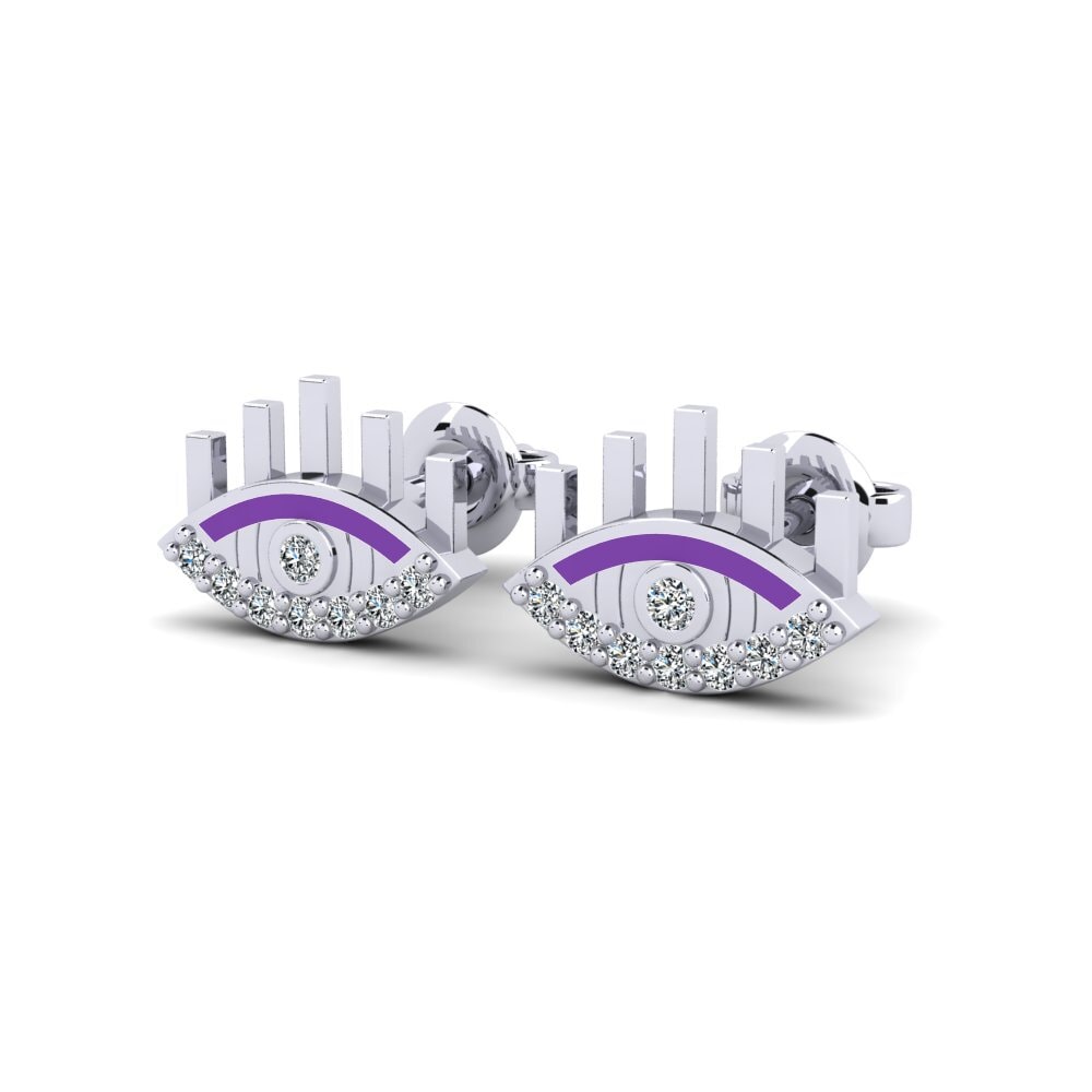 Plata 925 Pendiente de mujer Warnasa - A
