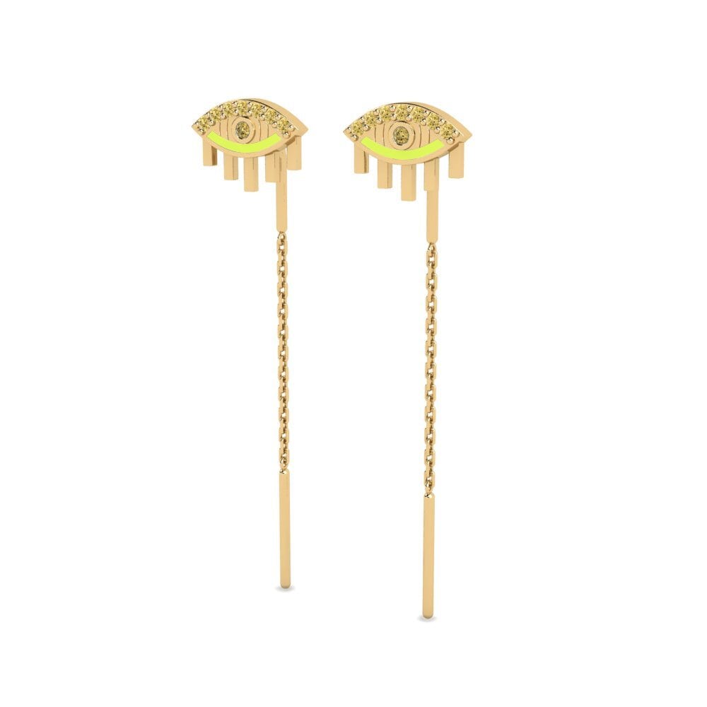 Diamante Giallo Orecchino da donna Werna