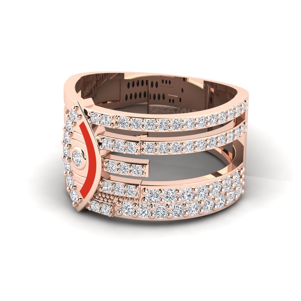 14ct Rose Gold Ring Disgleirio