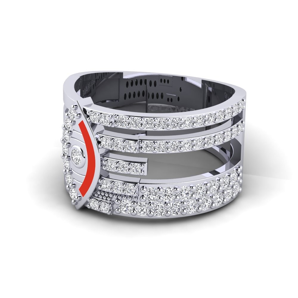 Weißgold 375 Ring Disgleirio
