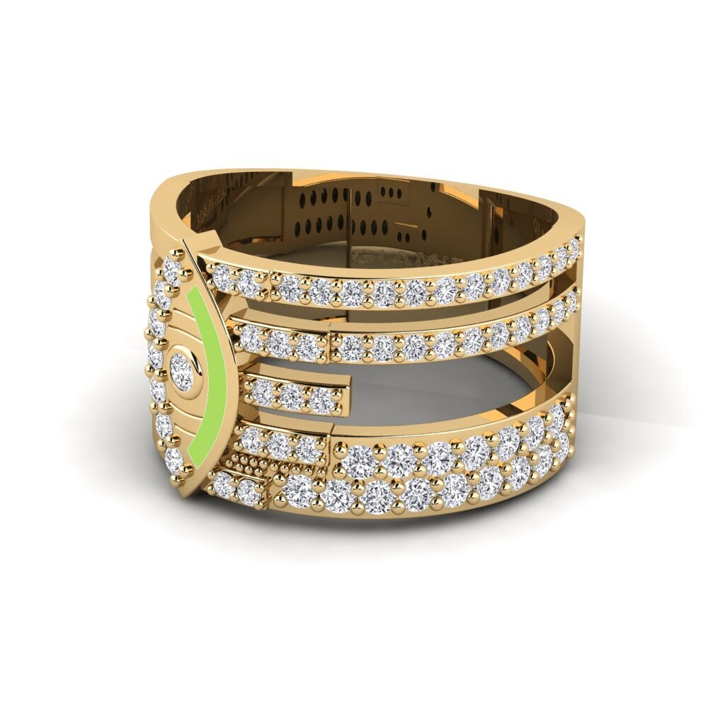 Gelbgold 585 Ring Disgleirio