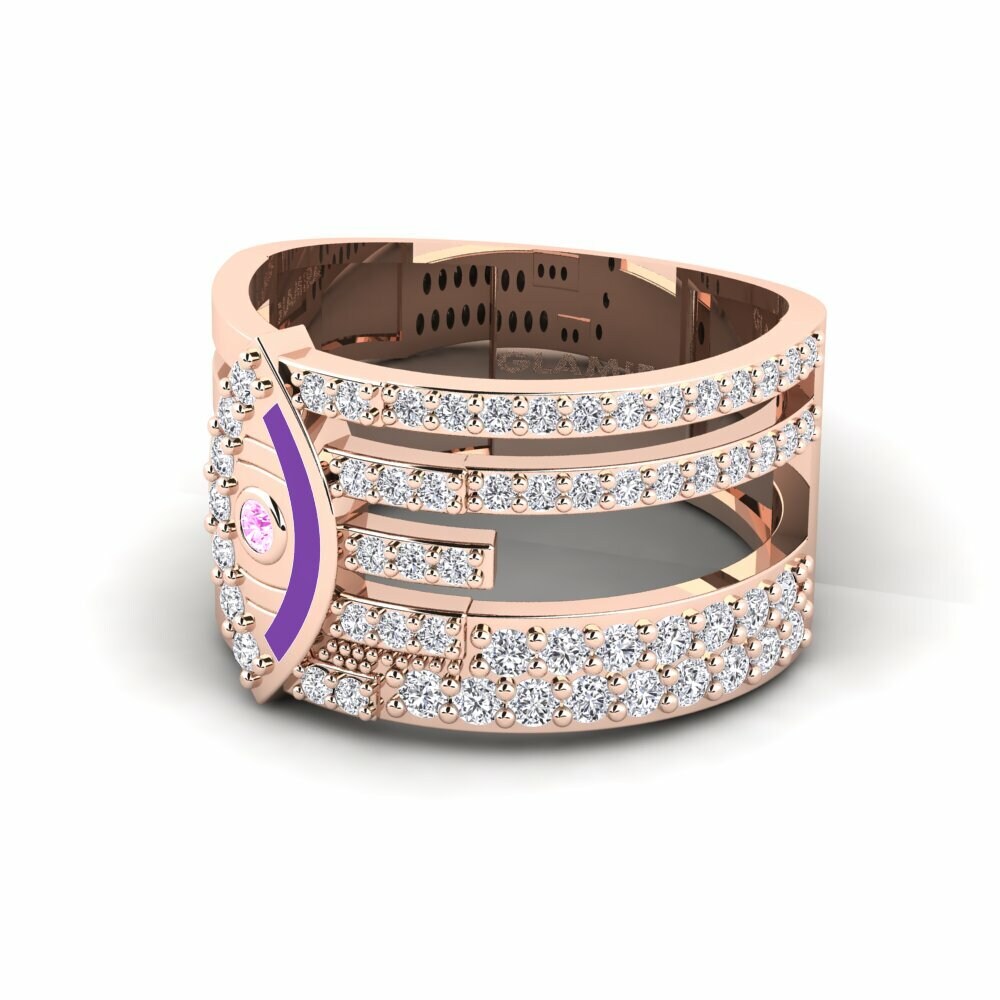 Saphir Rose Bague Disgleirio