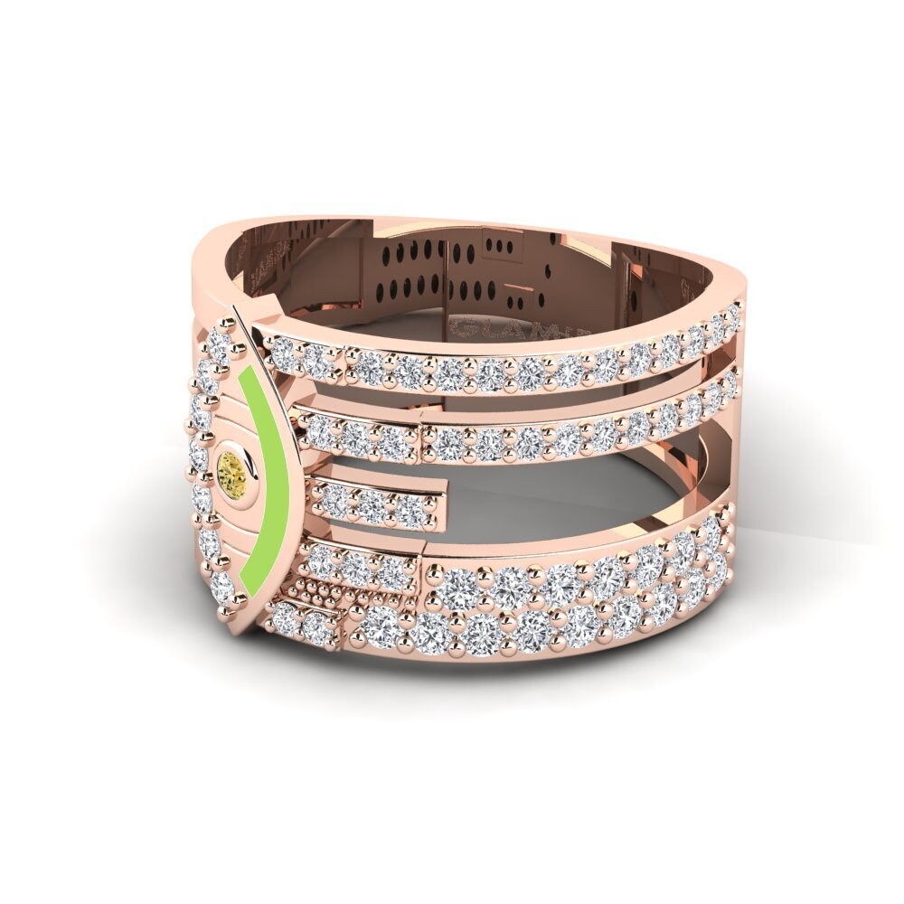 Yellow Diamond Ring Disgleirio