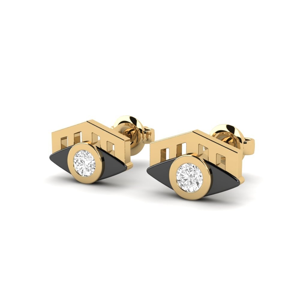 Saphir Blanc Boucle d'oreille femme Domenix