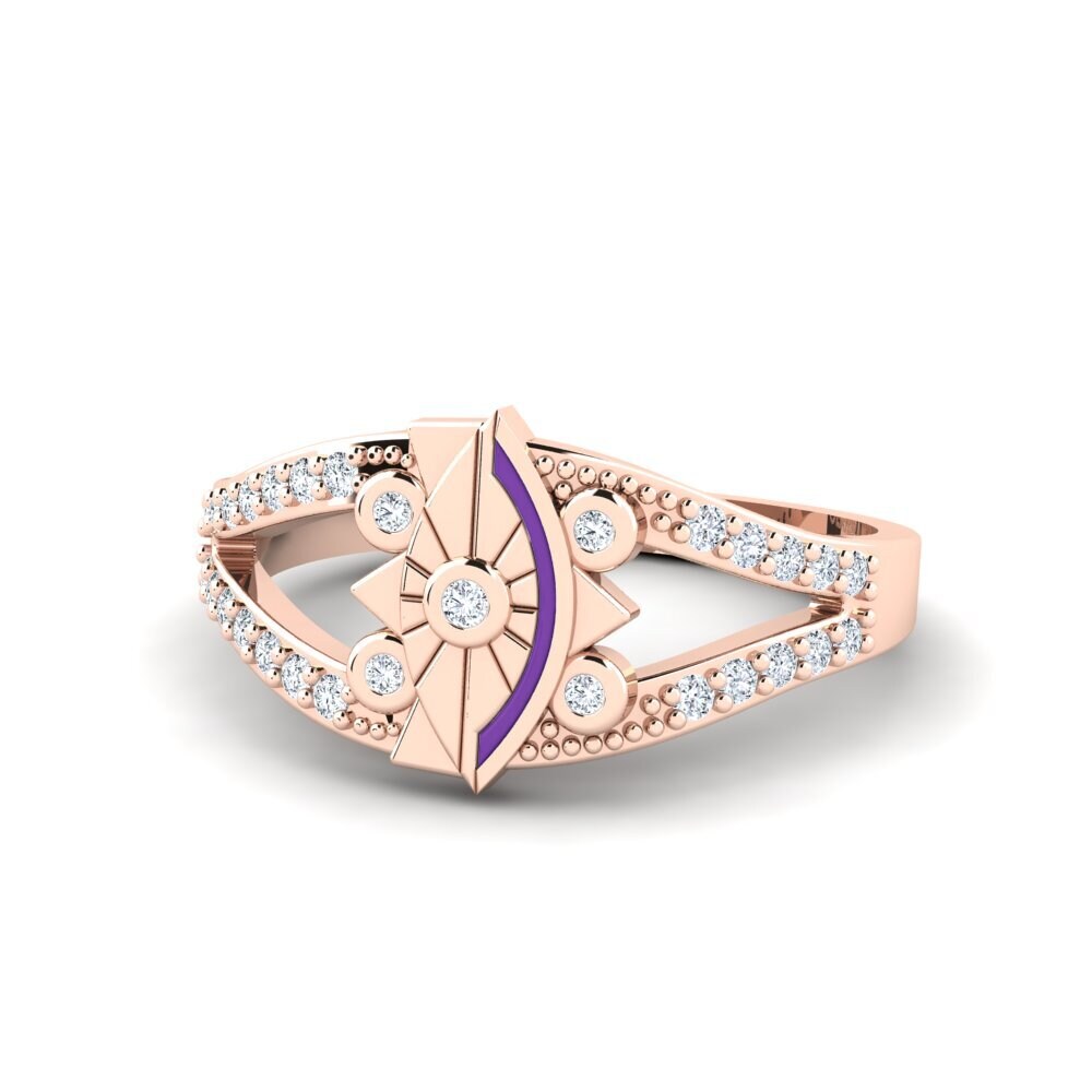 9ct Rose Gold Ring Elegancki