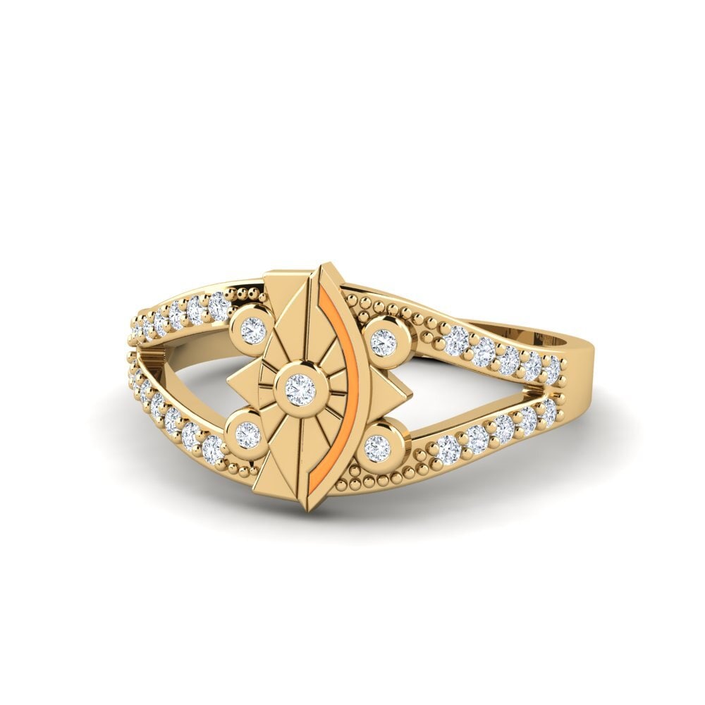 Labor-gezüchteter Diamant Ring Elegancki