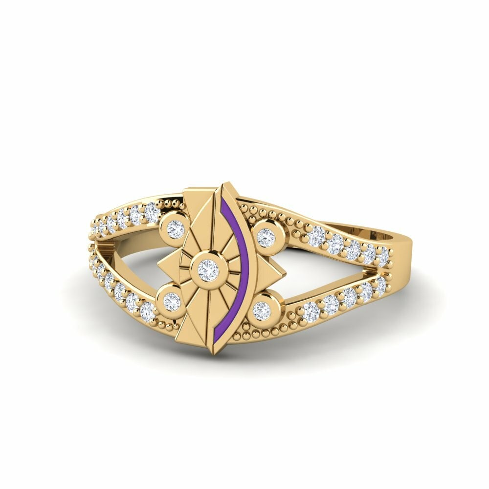 Diamant De Synthèse Bague Elegancki