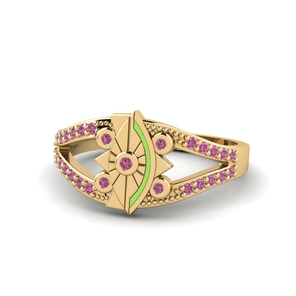 Rhodolit-Granat Ring Elegancki
