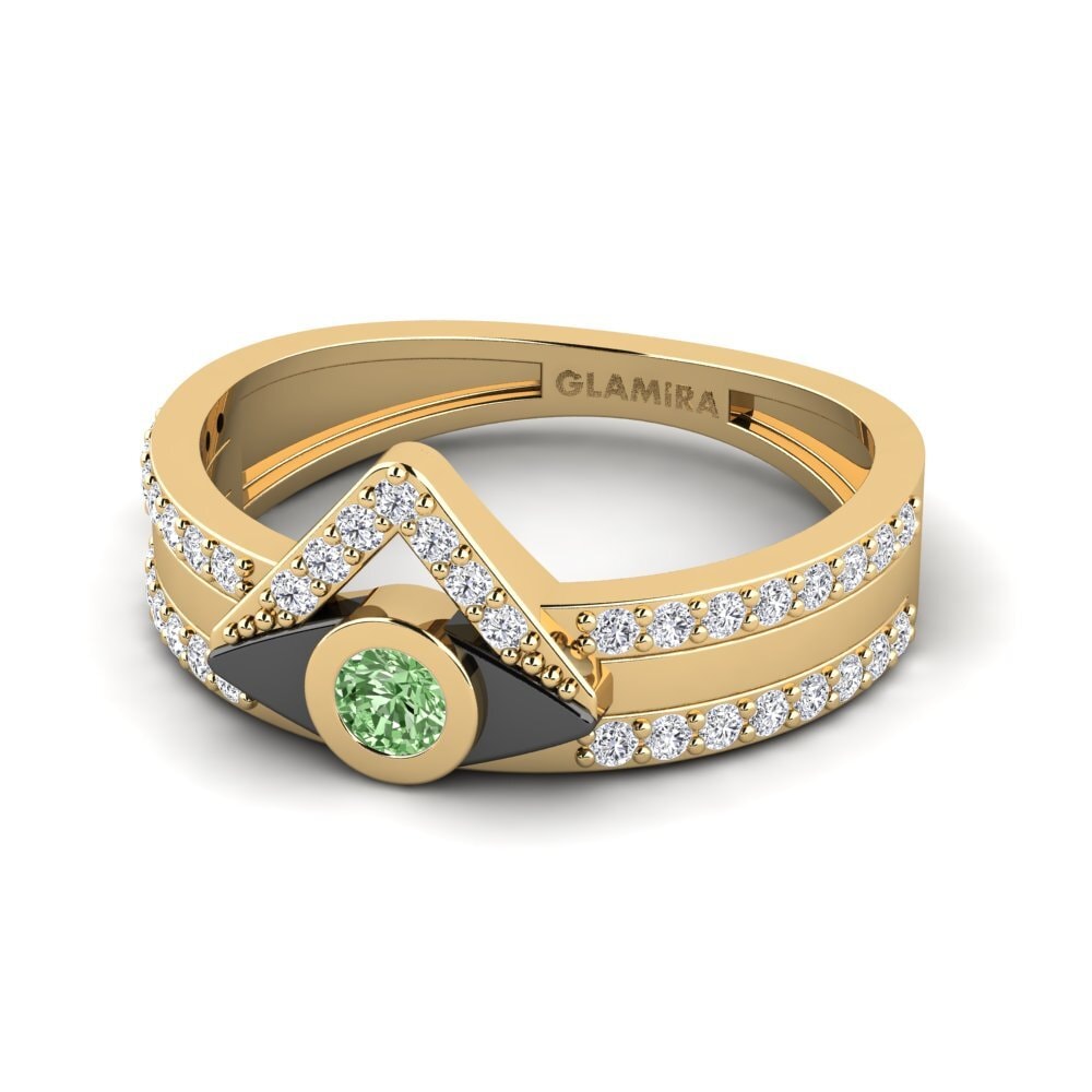 Diamante Verde Anel Faro