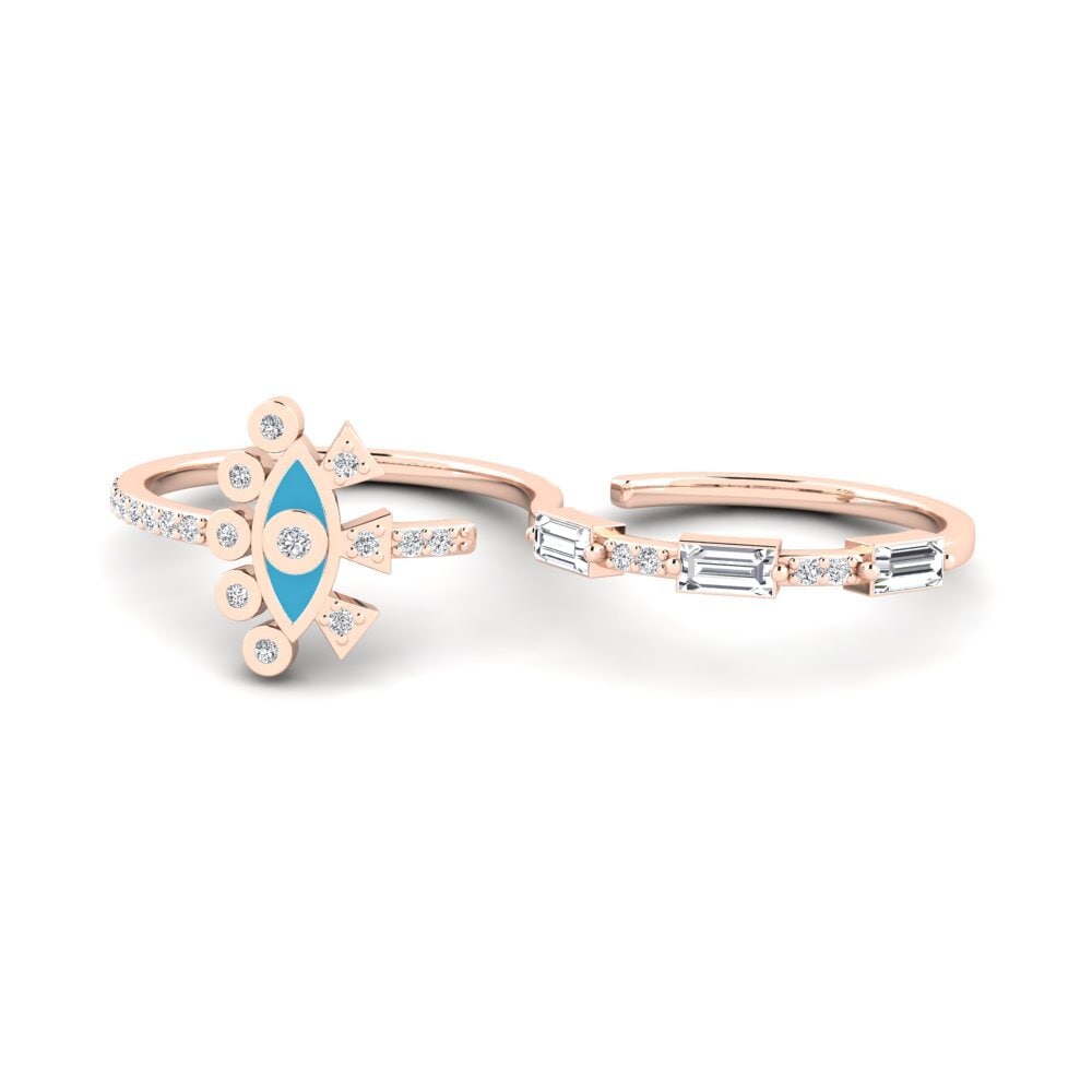 18ct Rose Gold Ring Galatia
