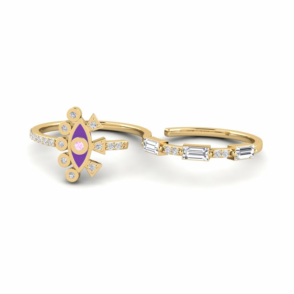 Saphir Rose Bague Galatia