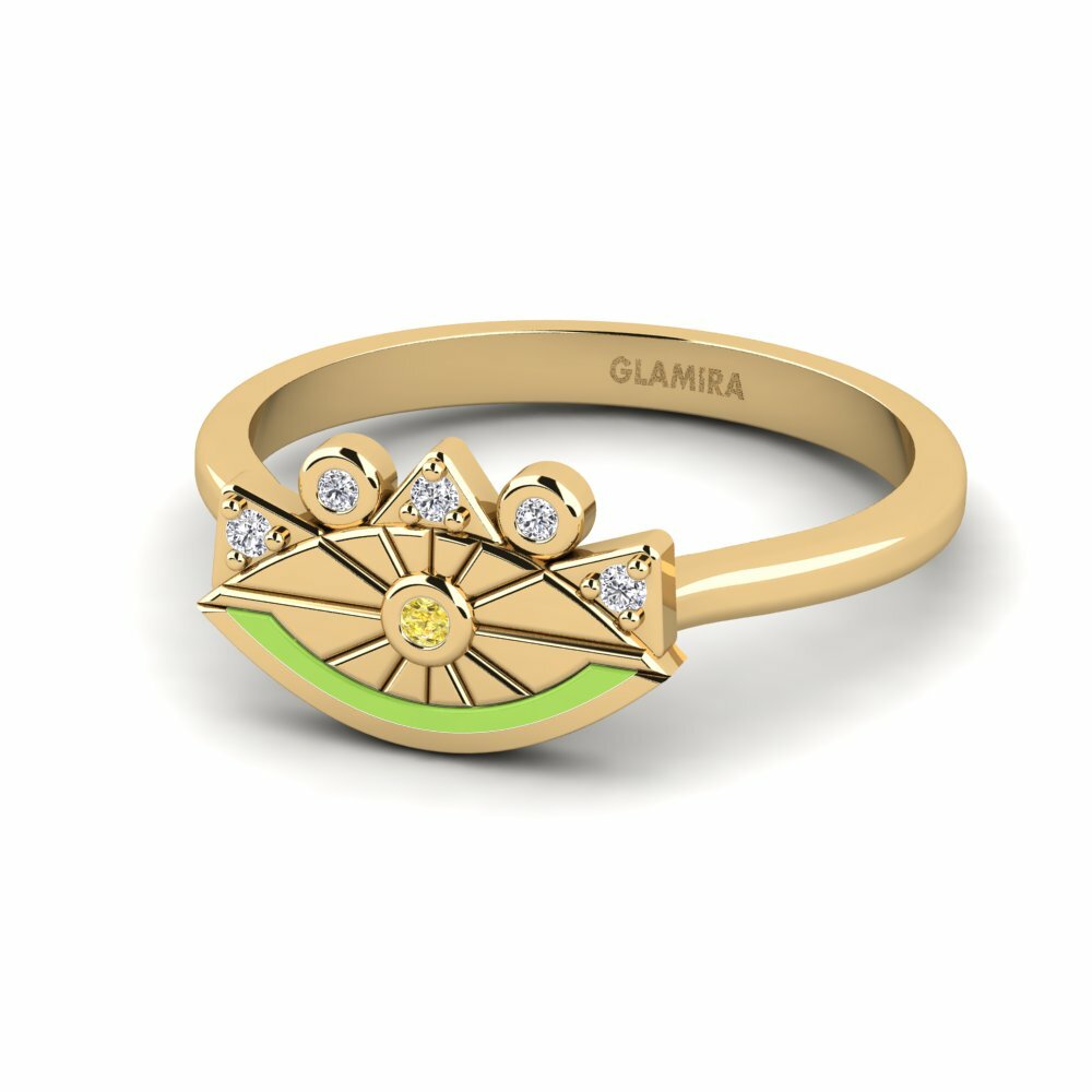 Saphir Jaune Bague Kganya
