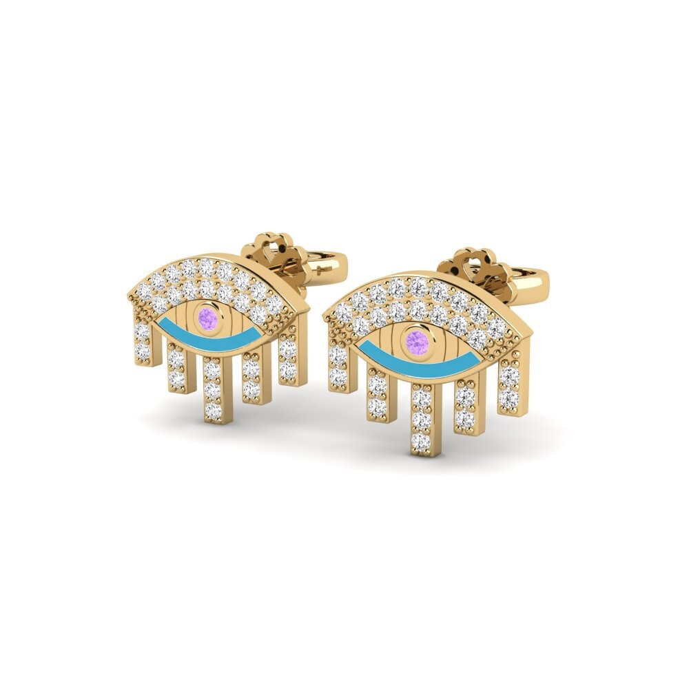 Améthyste Boucle d'oreille femme Kupenya