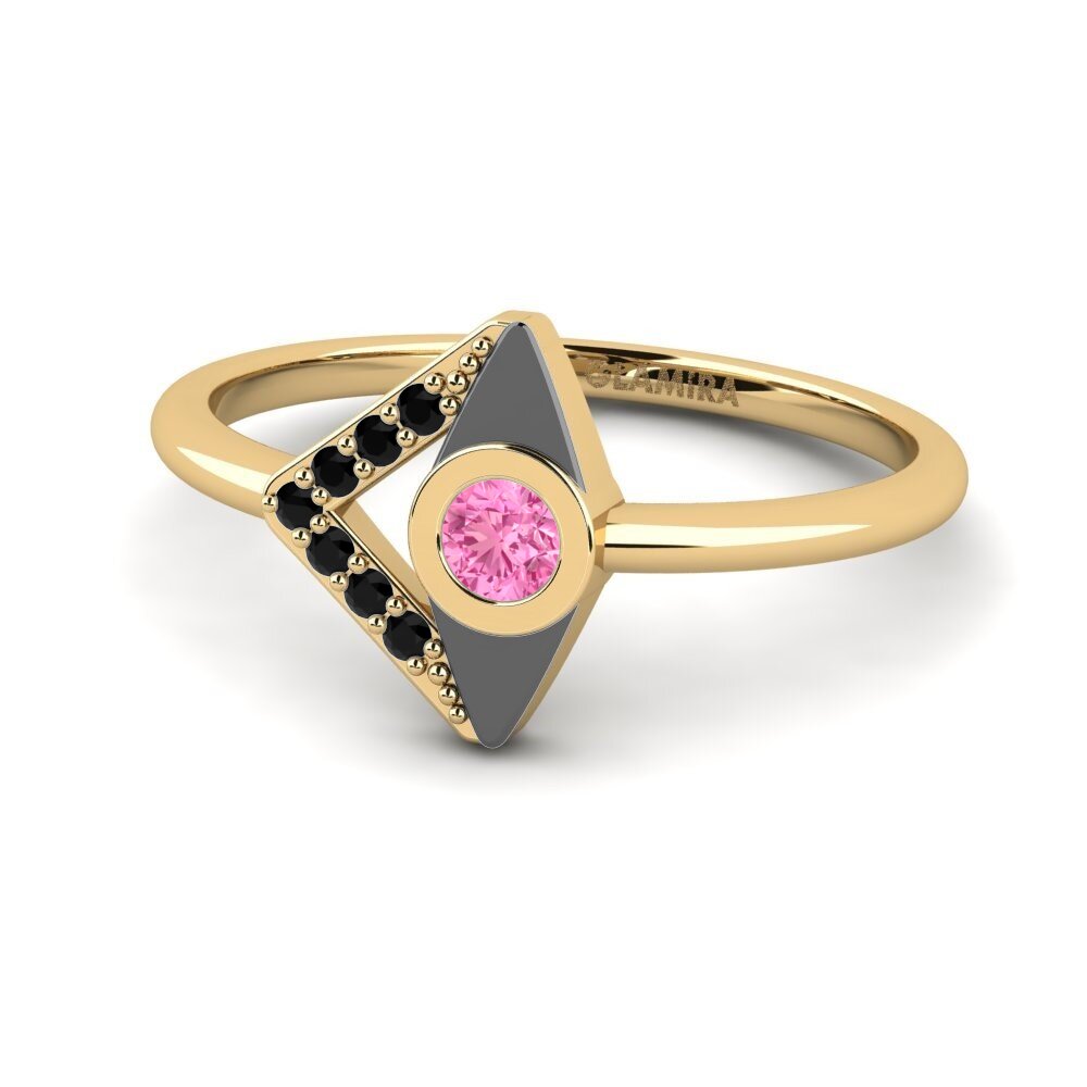 Rosa Saphir Ring Lepas