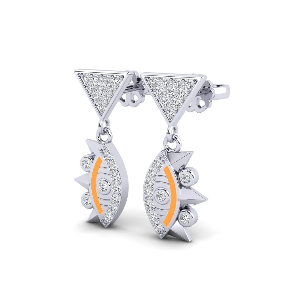 950 Platin Damen ohrring Luceat