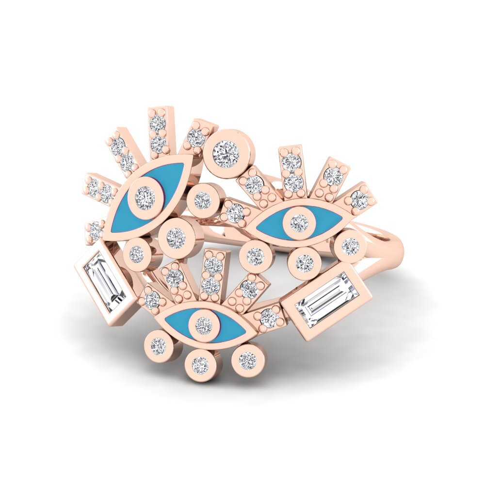 18ct Rose Gold Ring Magnesia