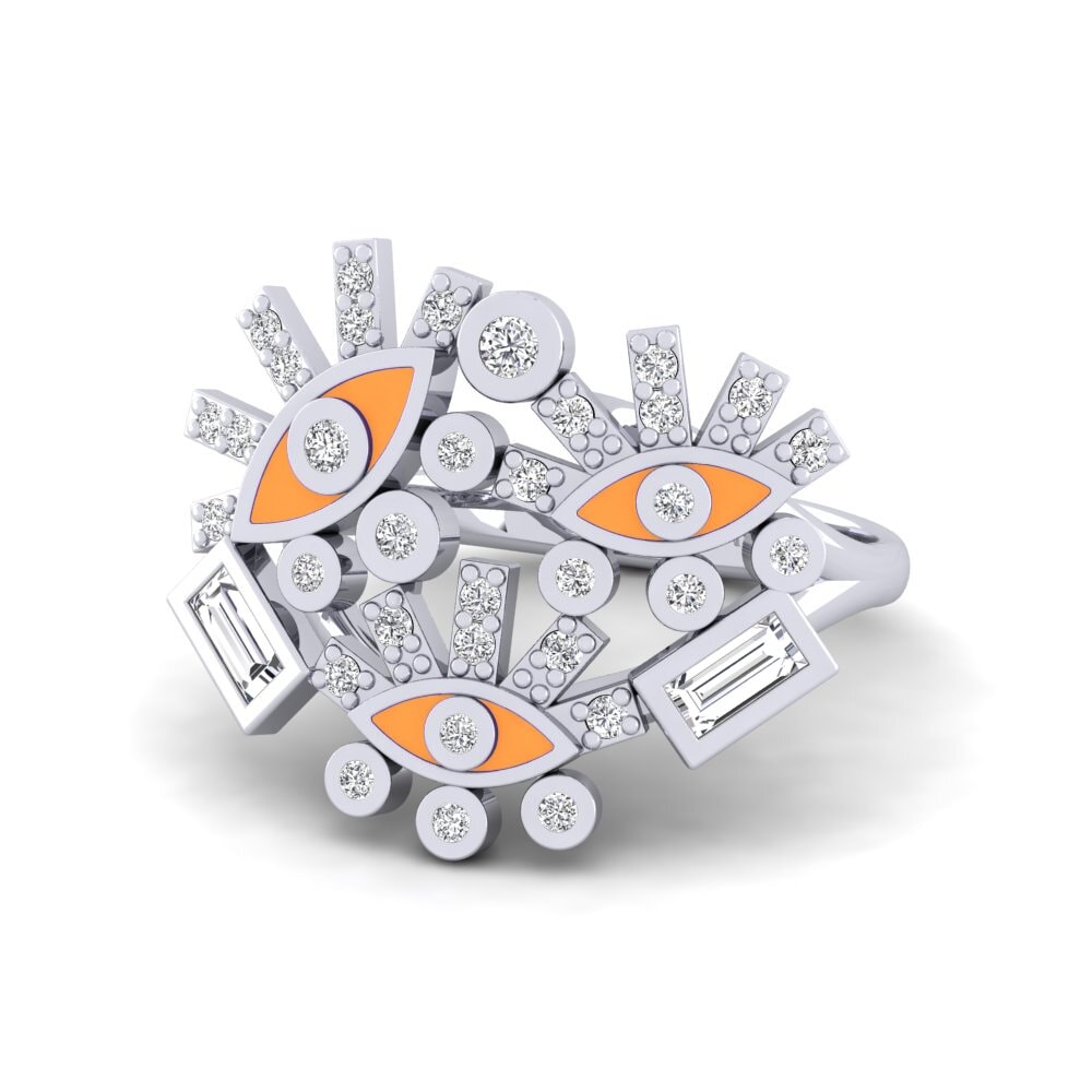 14ct White Gold Ring Magnesia