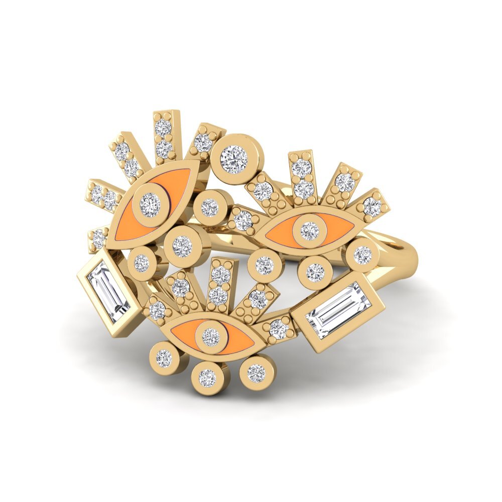Labor-gezüchteter Diamant Ring Magnesia