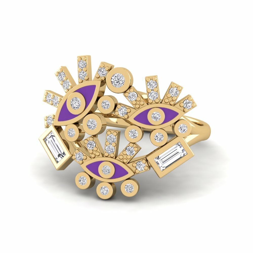 Diamant De Synthèse Bague Magnesia